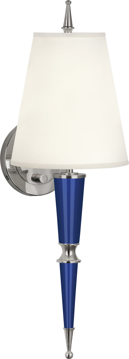 Robert Abbey Jonathan Adler Versailles C603X Wall Sconce Light - Navy Lacquered Paint w/Polished Nickel