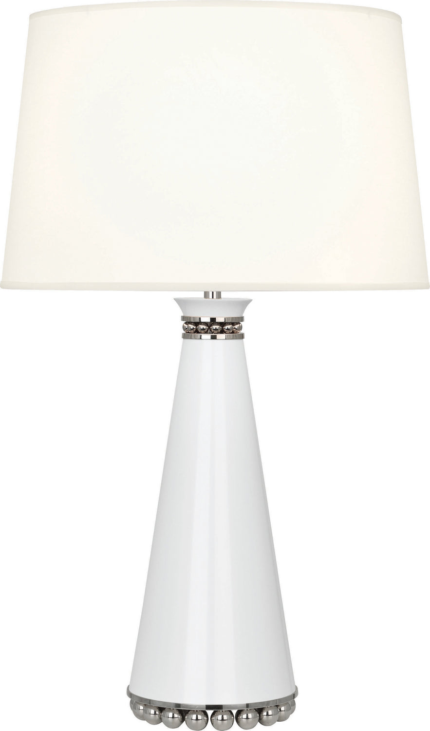 Robert Abbey Lighting LY45X Pearl Lamp Lily Lacquered Paint And Polished Nickel