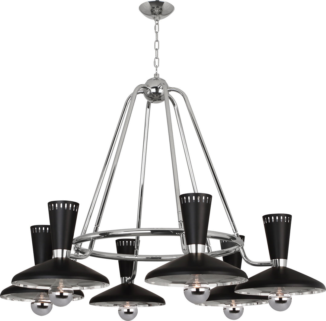 Robert Abbey Vortex S565 Chandelier Light - Polished Nickel