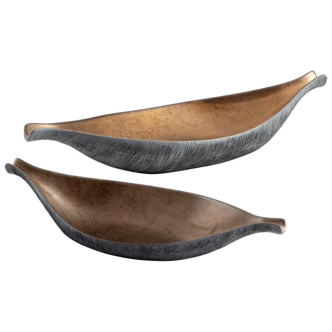 Cyan 09012 Containers & Trays - Charcoal Grey And Bronze