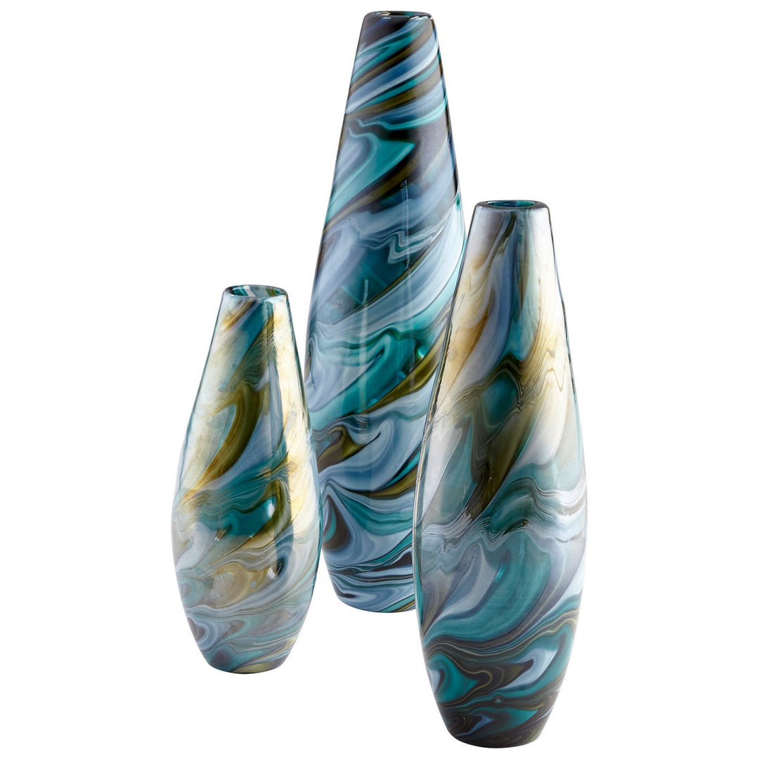 Cyan 09501 Vases & Planters - Multi Colored Blue