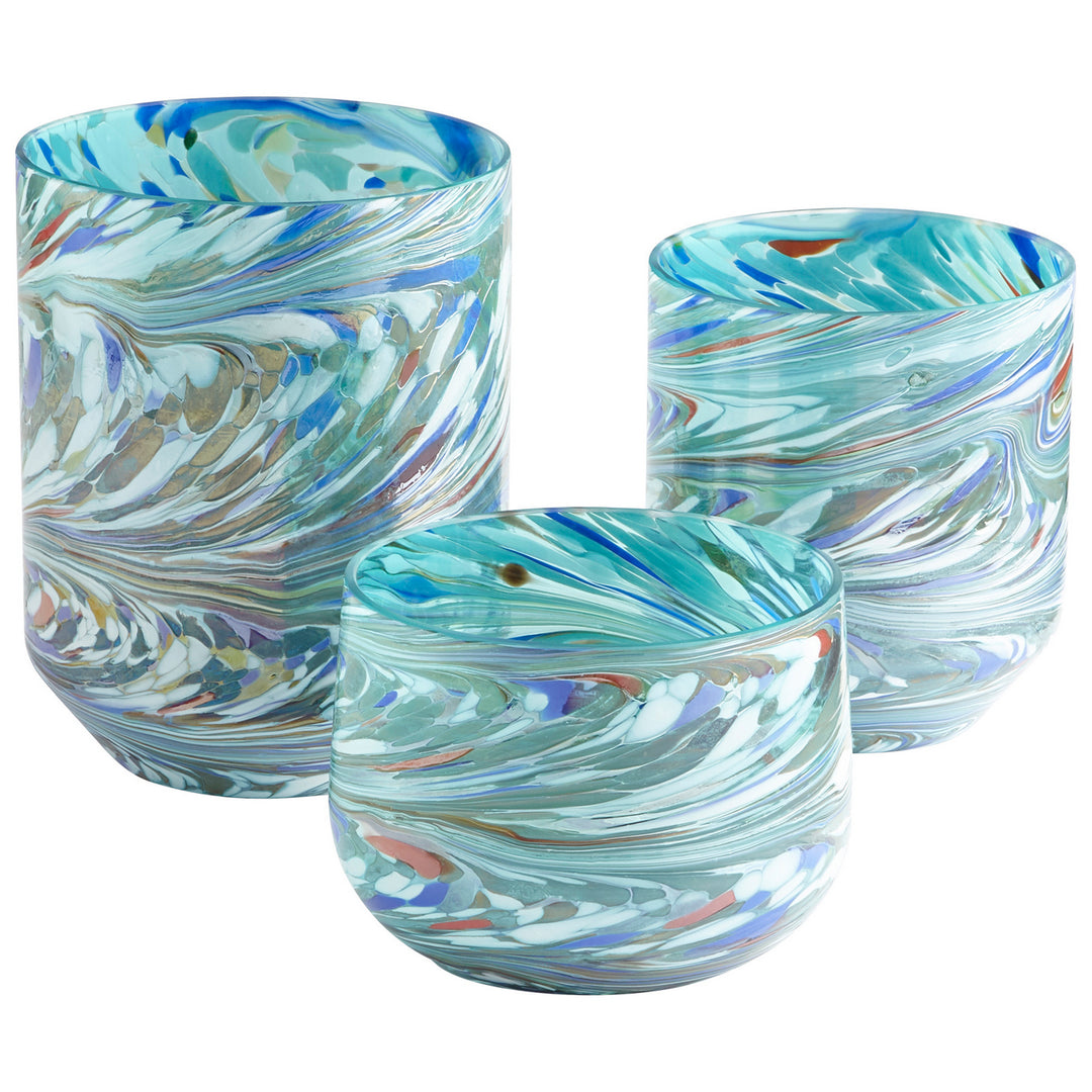 Cyan 09515 Vases & Planters - Jade Mosiac