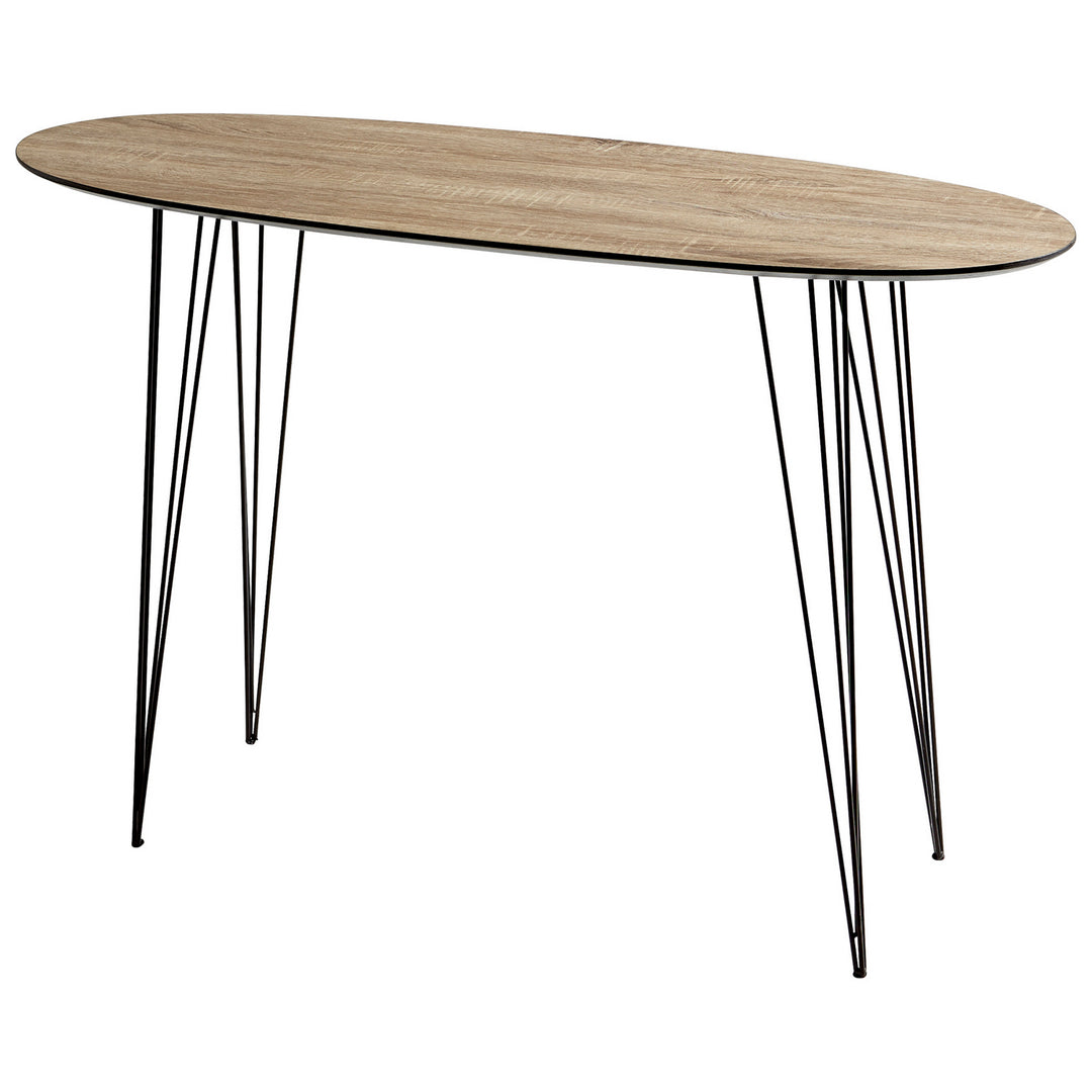 Cyan 09627 Tables - Oak Veneer And Black