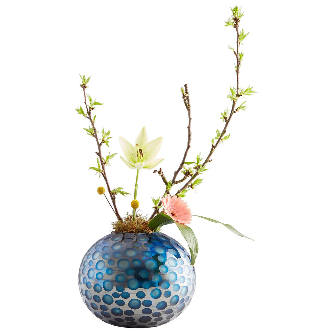 Cyan 09645 Vases & Planters - Blue