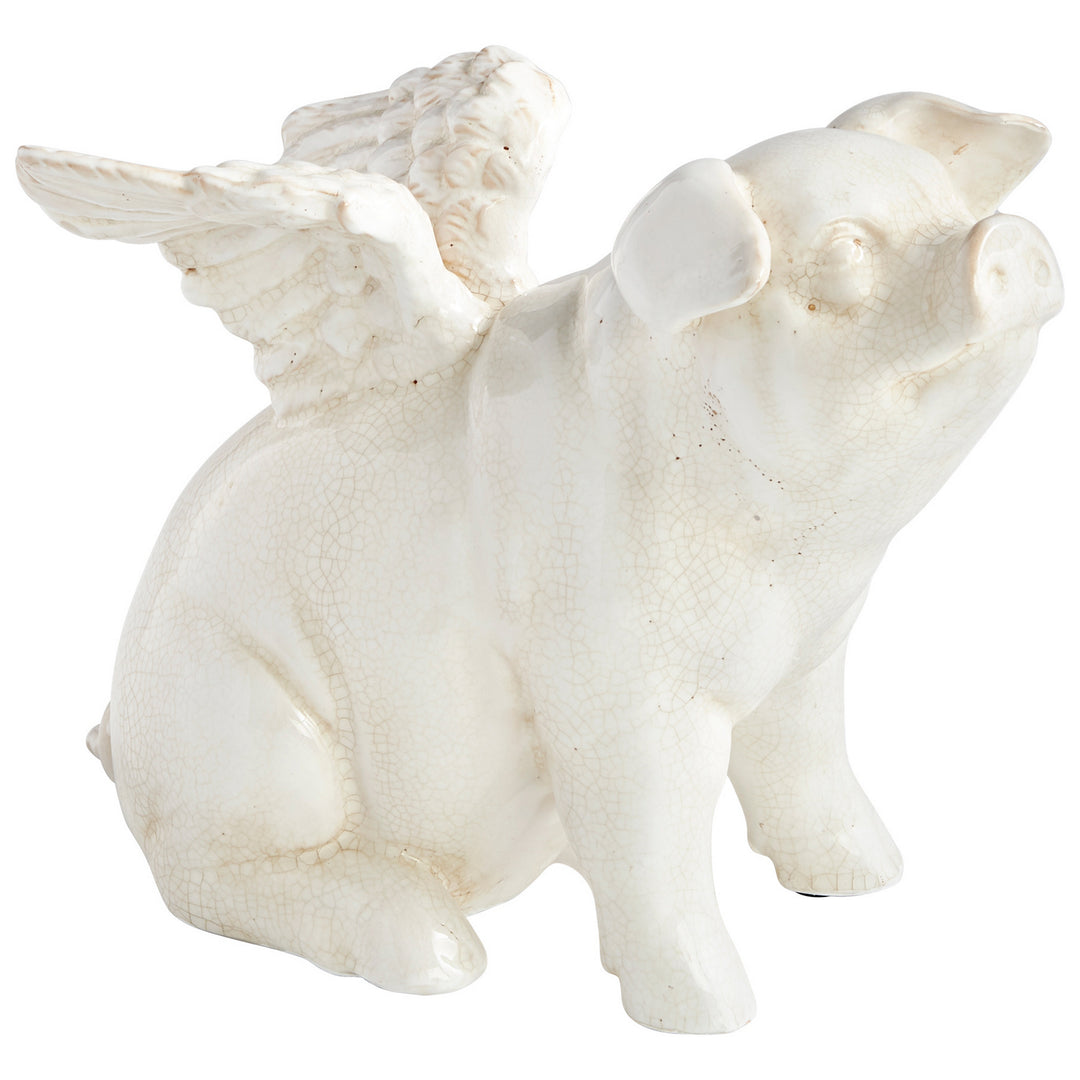 Cyan Design 09651   Home Decor White Crackle