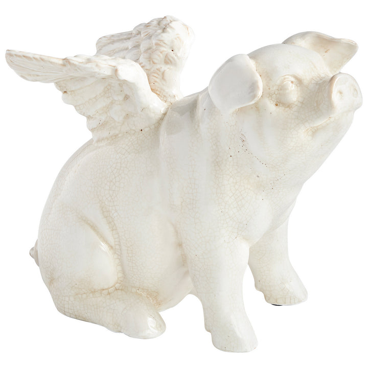 Cyan Design 09651   Home Decor White Crackle