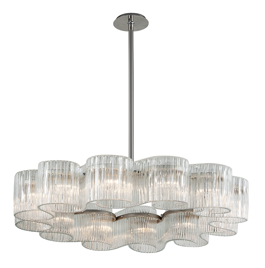 Corbett Circo 240-412 Pendant Light - Satin Silver Leaf