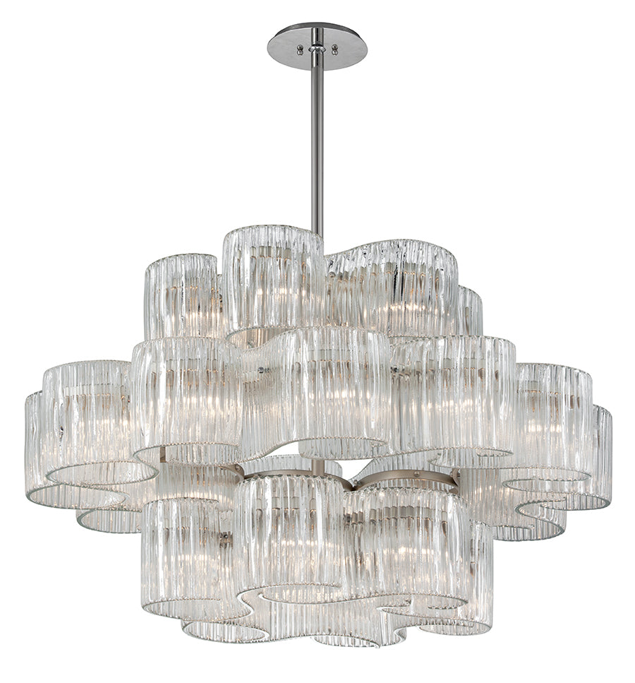 Corbett Circo 240-424 Chandelier Light - Satin Silver Leaf