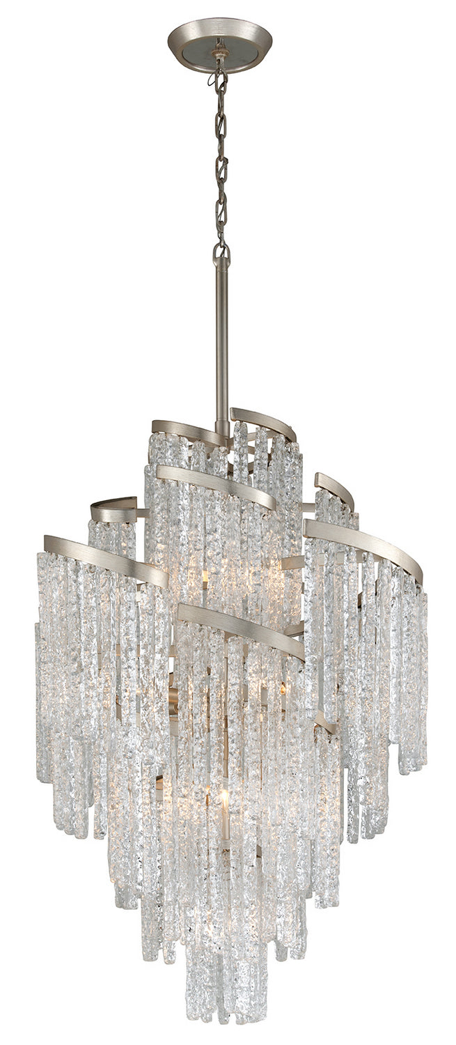 Corbett Mont Blanc 243-413 Chandelier Light - Modern Silver Leaf