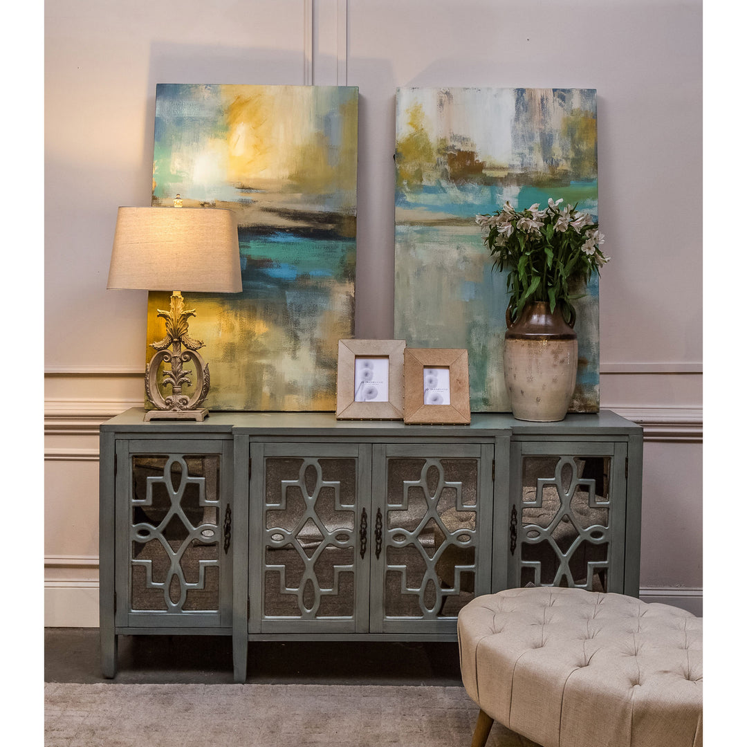 Elk Lighting 13152  Lawrence Furniture Blue Gray