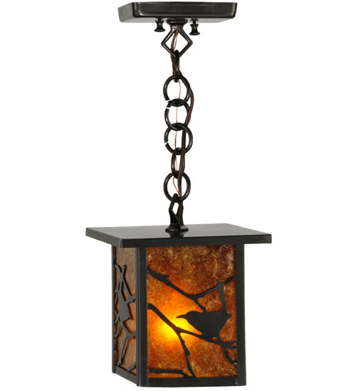 Meyda Tiffany Lighting 83422 Hyde Park One Light Mini Pendant Outdoor Bronze / Dark