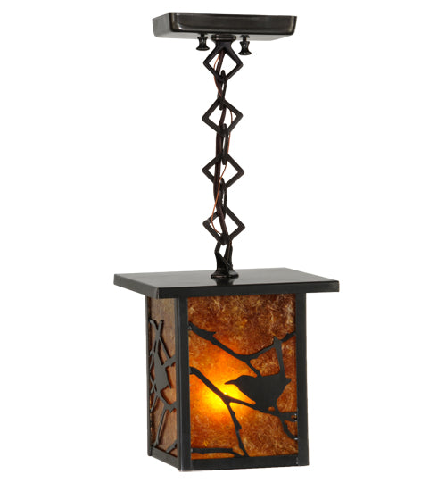 Meyda Tiffany Lighting 83422 Hyde Park One Light Mini Pendant Outdoor Bronze / Dark