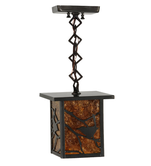 Meyda Tiffany Lighting 83422 Hyde Park One Light Mini Pendant Outdoor Bronze / Dark