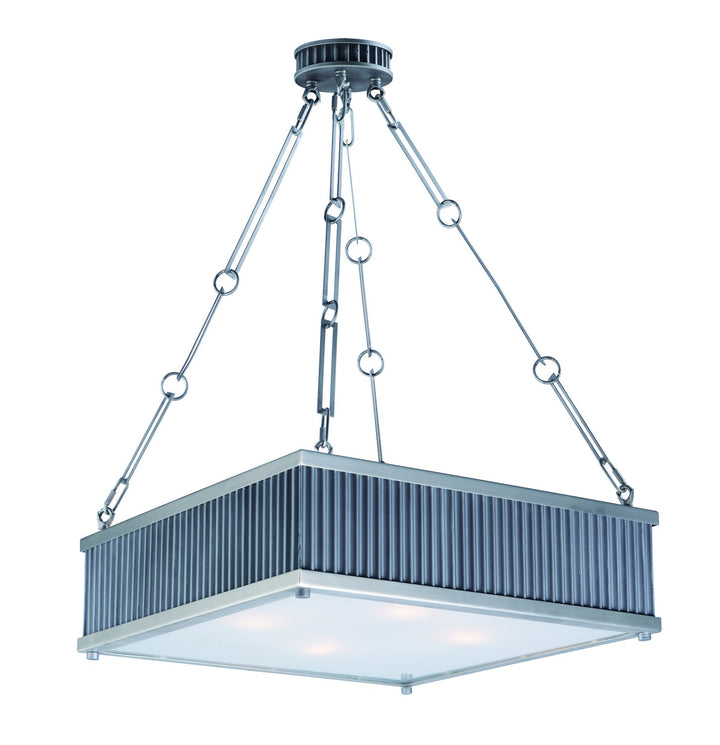 Maxim Ruffle 26015WZSN Pendant Light - Weathered Zinc / Satin Nickel