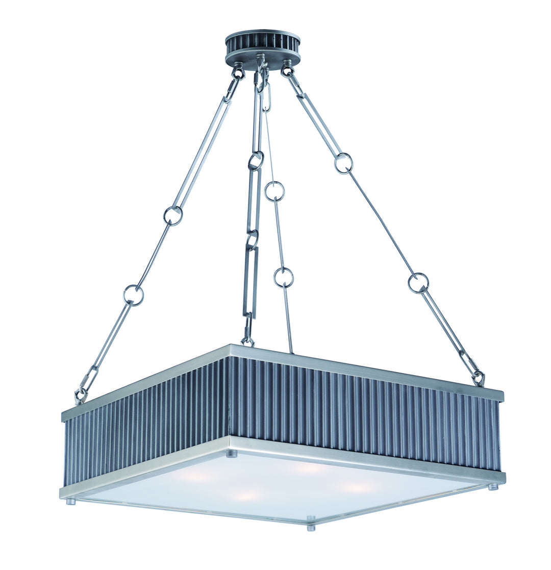 Maxim Ruffle 26015WZSN Pendant Light - Weathered Zinc / Satin Nickel