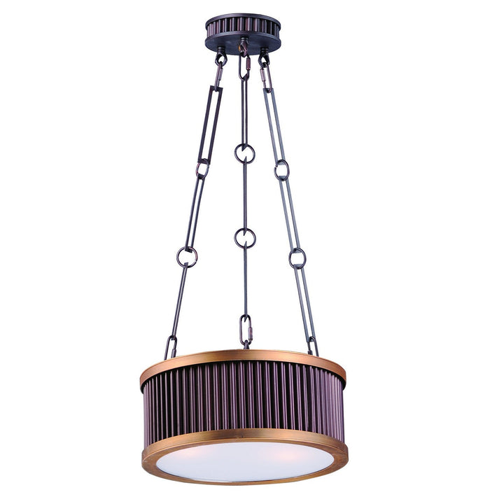 Maxim Ruffle 26023OIBUB Pendant Light - Oil Rubbed Bronze / Burnished Brass