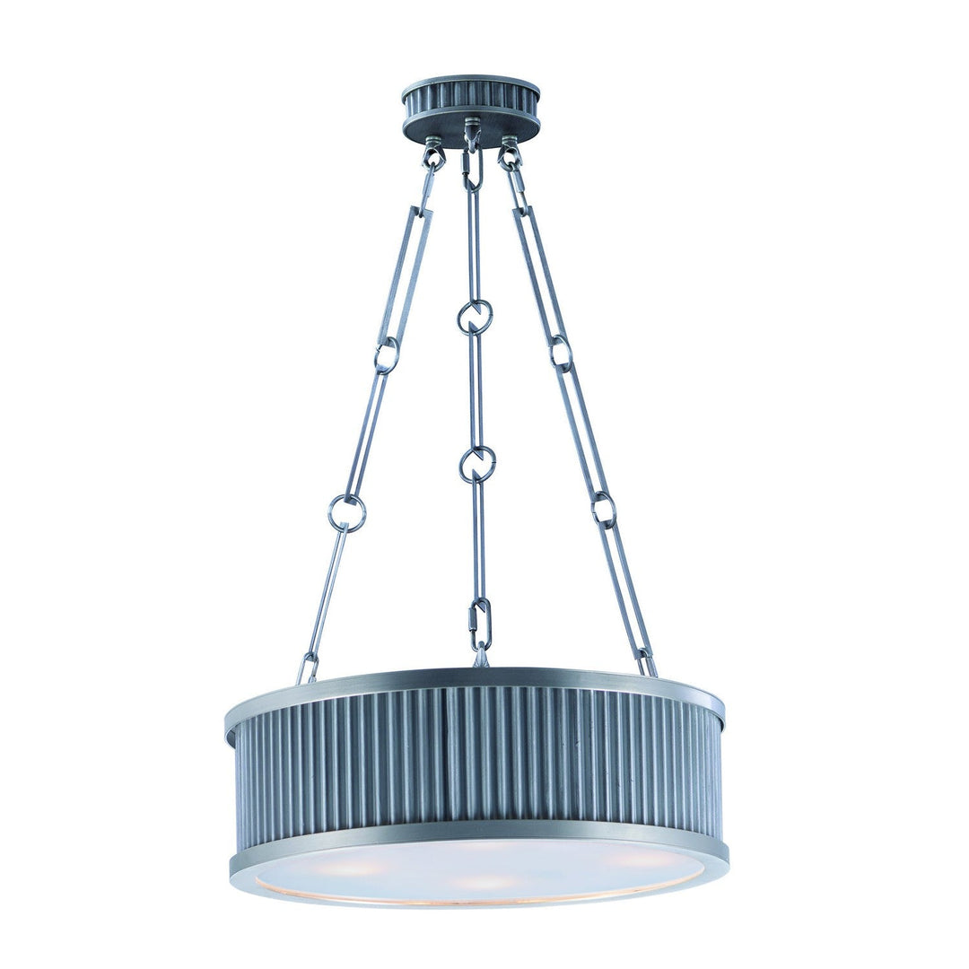 Maxim Ruffle 26025WZSN Pendant Light - Weathered Zinc / Satin Nickel
