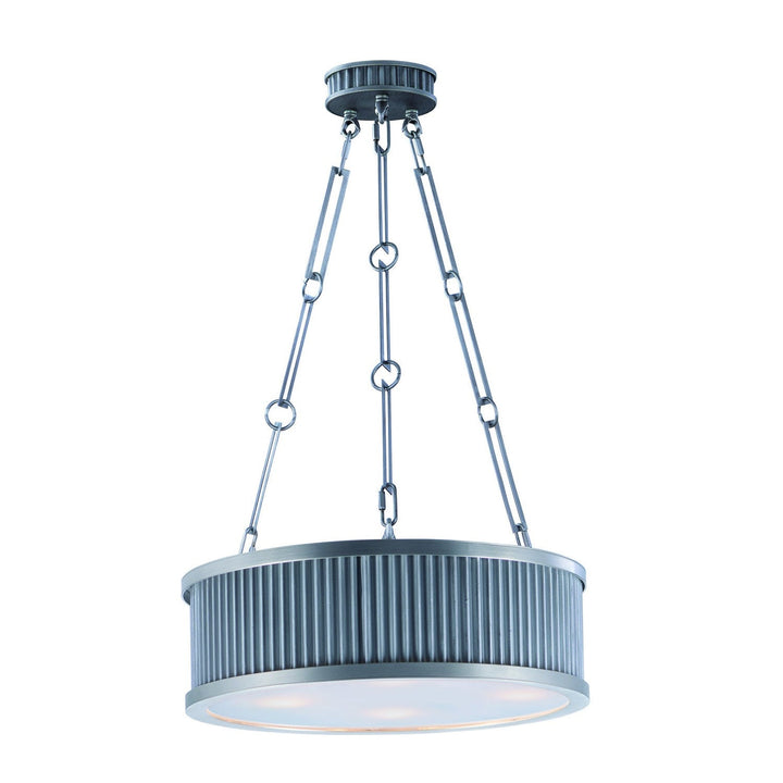 Maxim Ruffle 26025WZSN Pendant Light - Weathered Zinc / Satin Nickel