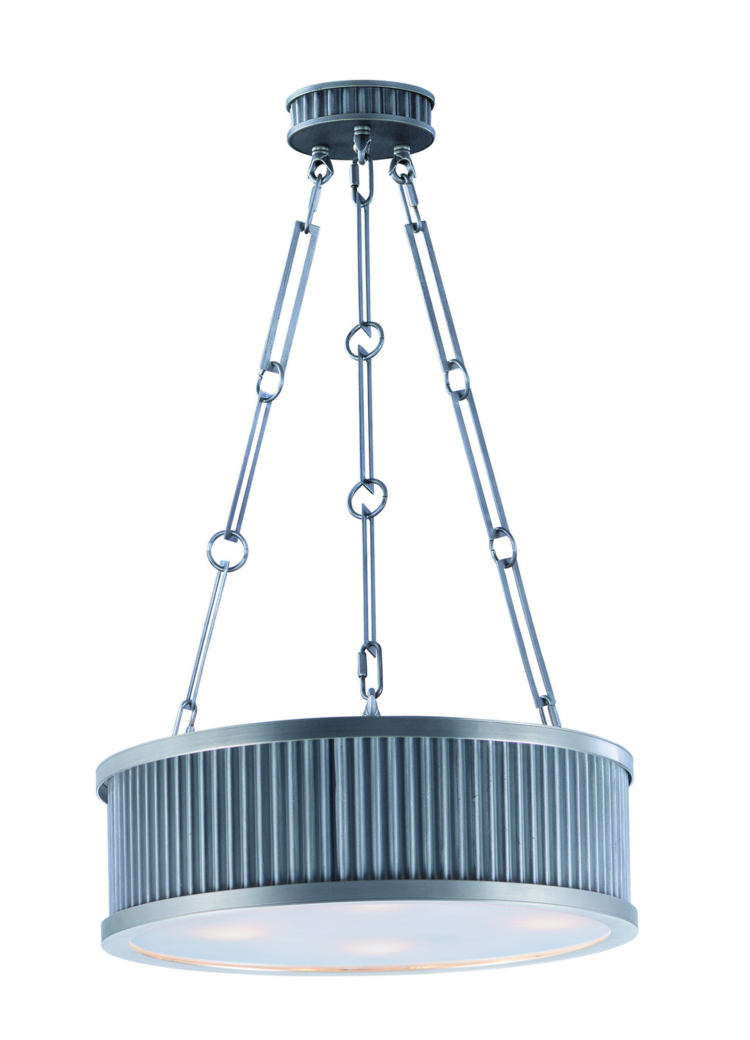 Maxim Ruffle 26025WZSN Pendant Light - Weathered Zinc / Satin Nickel
