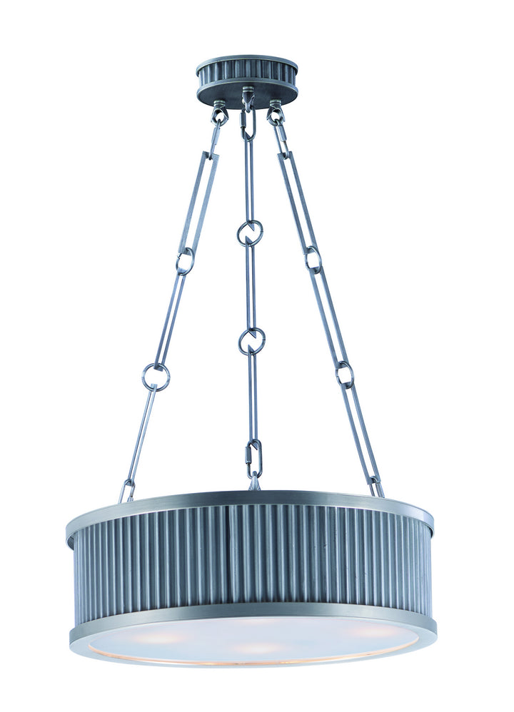 Maxim Ruffle 26025WZSN Pendant Light - Weathered Zinc / Satin Nickel