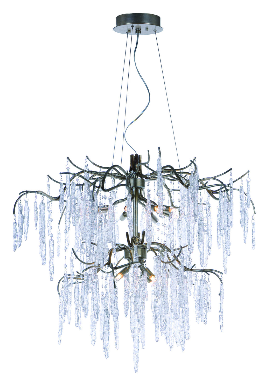 Maxim Willow 26288ICSG Chandelier Light - Silver Gold