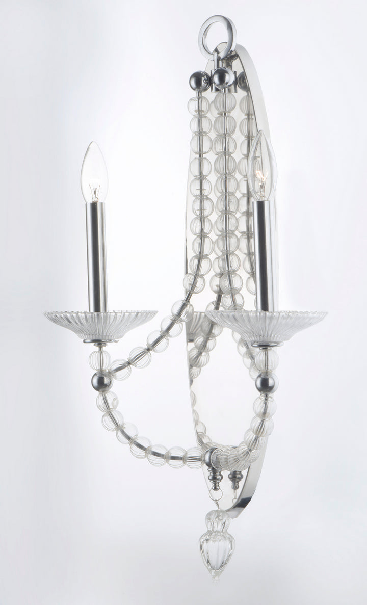 Maxim Paris 30002CLPN Wall Sconce Light - Polished Nickel