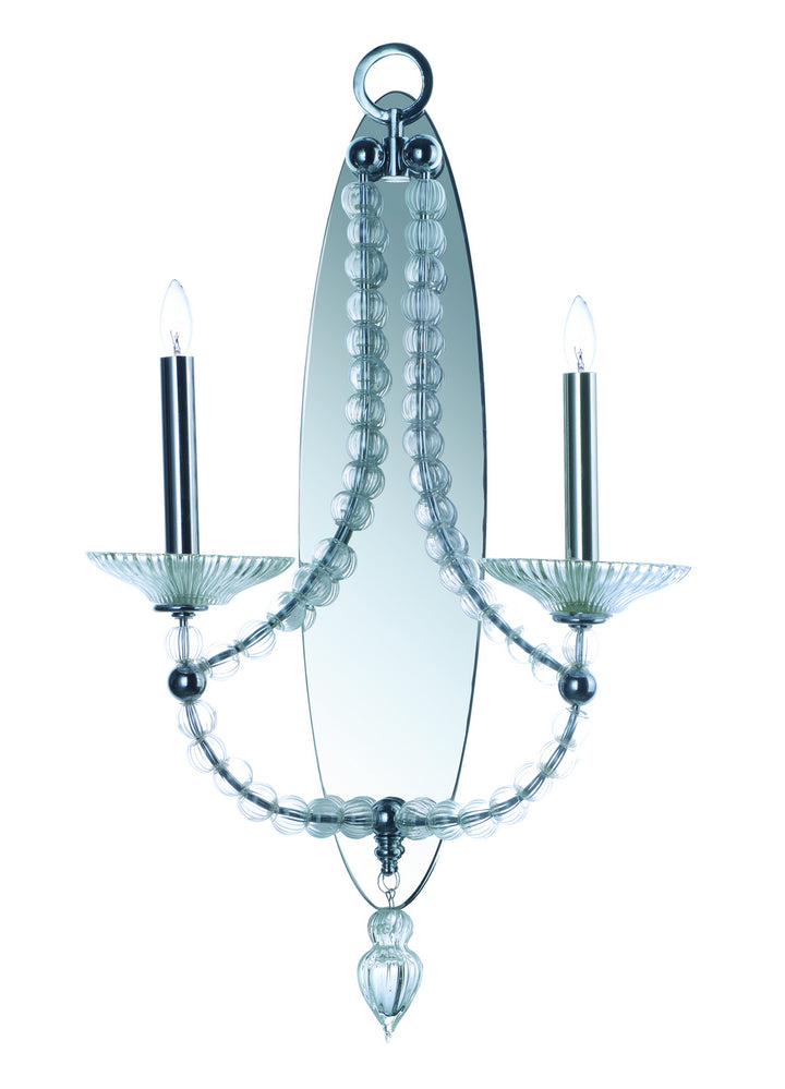 Maxim Paris 30002CLPN Wall Sconce Light - Polished Nickel