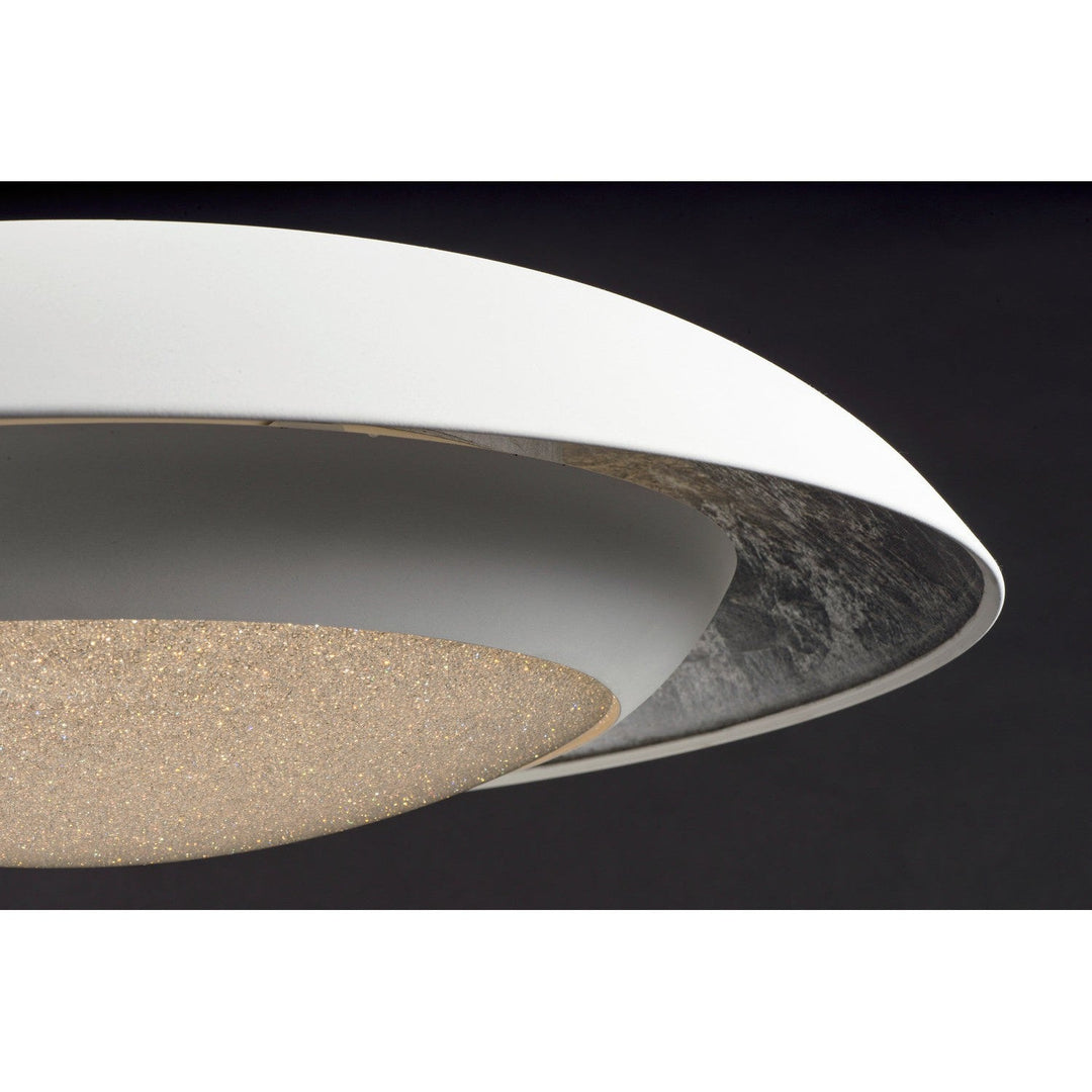 Maxim Iris 35074CYSLWT Ceiling Light - Silver Leaf / White