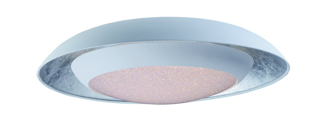 Maxim Iris 35074CYSLWT Ceiling Light - Silver Leaf / White