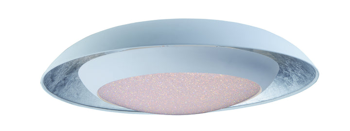 Maxim Iris 35074CYSLWT Ceiling Light - Silver Leaf / White