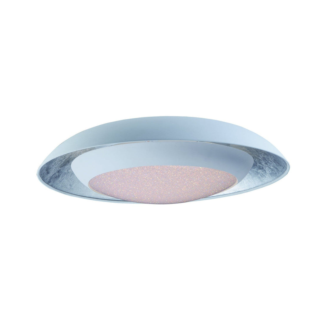 Maxim Iris 35074CYSLWT Ceiling Light - Silver Leaf / White