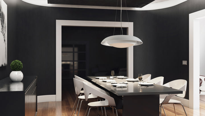 Maxim Iris 35075CYSLWT Pendant Light - Silver Leaf / White