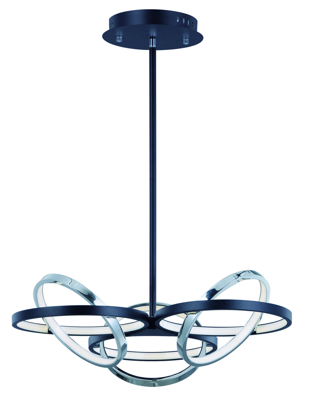 ET2 by Maxim Gyro II E24787-BKPC Chandelier Light - Black / Polished Chrome