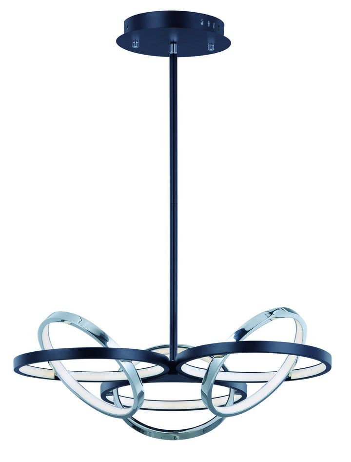 ET2 by Maxim Gyro II E24787-BKPC Chandelier Light - Black / Polished Chrome