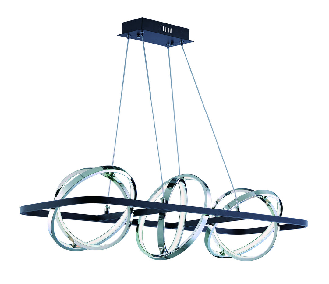 ET2 by Maxim Gyro II E24788-BKPC Pendant Light - Black / Polished Chrome