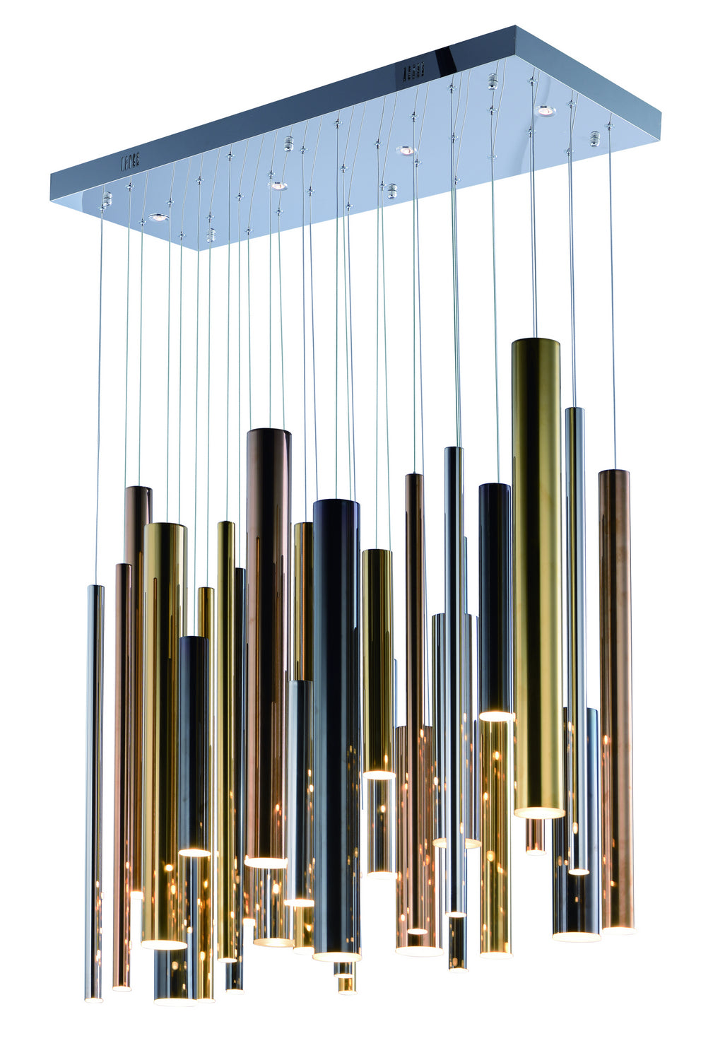 ET2 by Maxim Flute E10017-MPLT Pendant Light - Multi-Plated