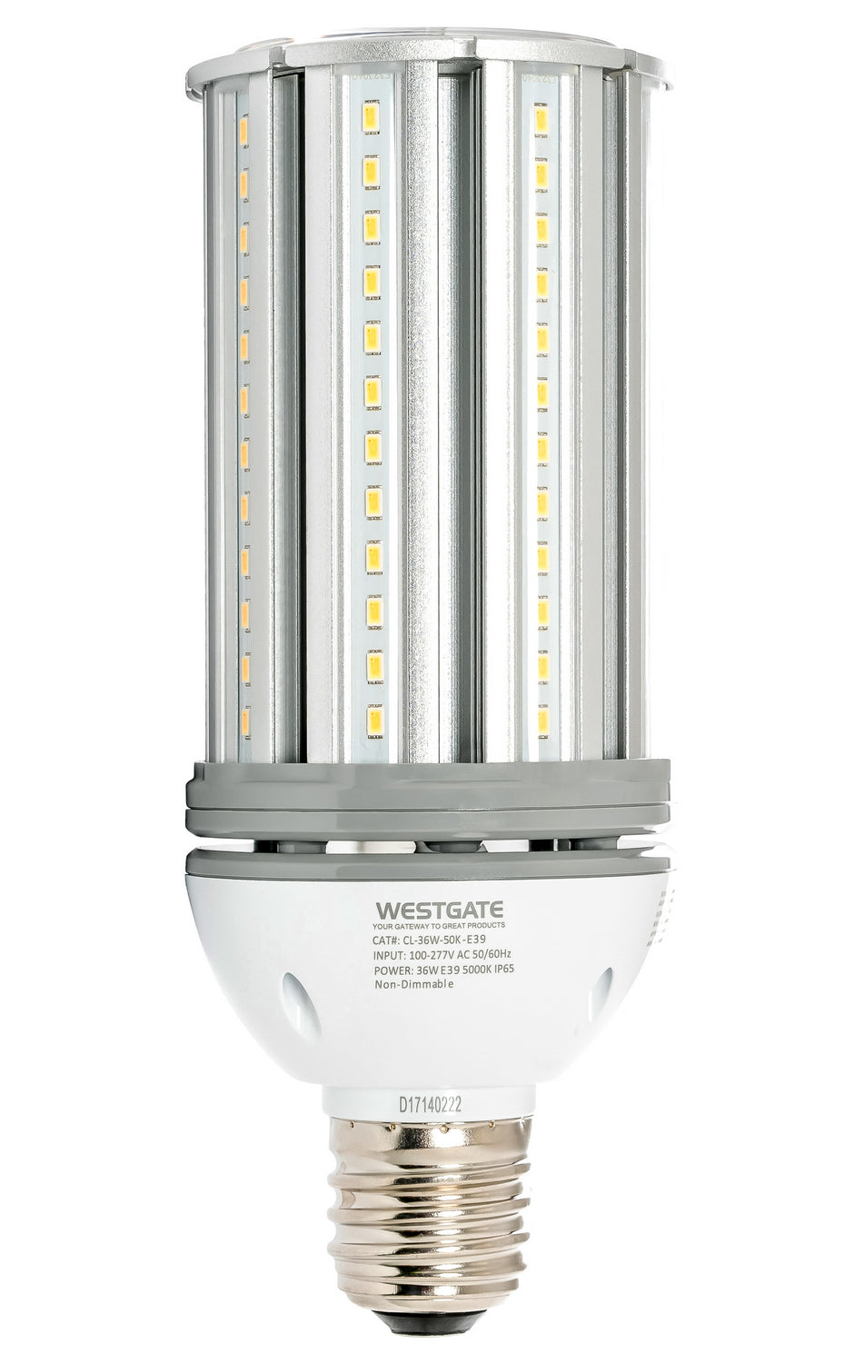 Westgate Lighting CL-36W-50K-E39  Led Corn Bulb Light Bulb White