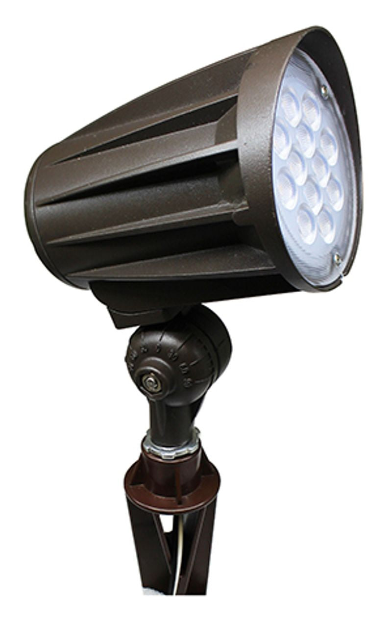 Westgate Lighting FLV12-24W-50K  Led Bullet Landscape Flood Light Landscape Light Bronze / Dark