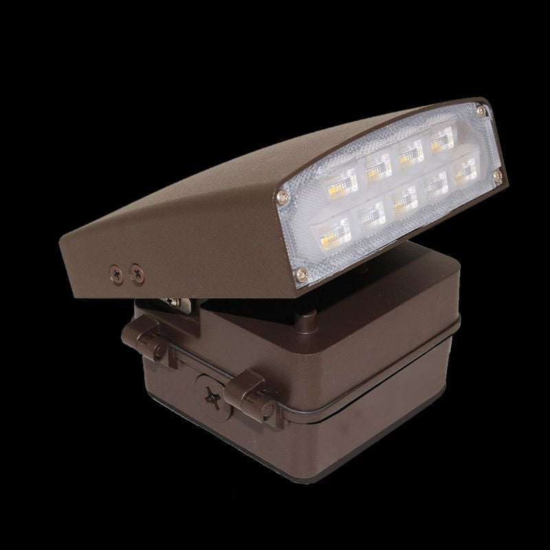Westgate Lighting LWA-12CW  Led Adjustable Cutoff Wall Pack Outdoor Bronze / Dark