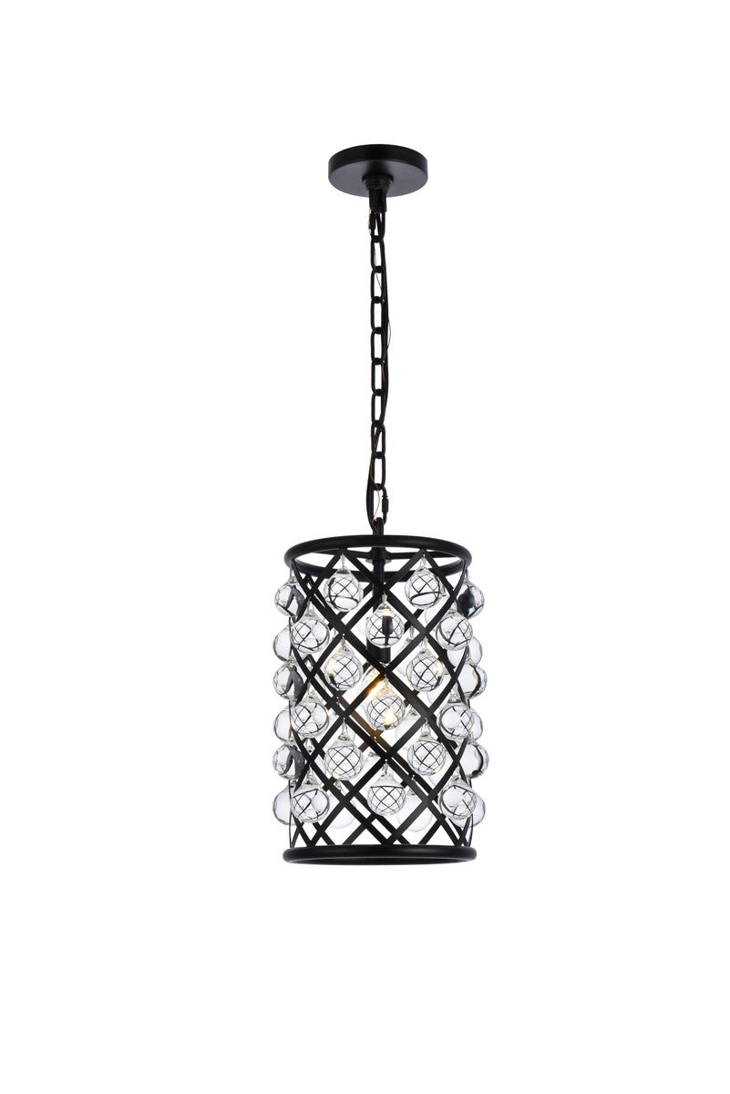 Elegant Madison 1204D8MB/RC Pendant Light - Matte Black