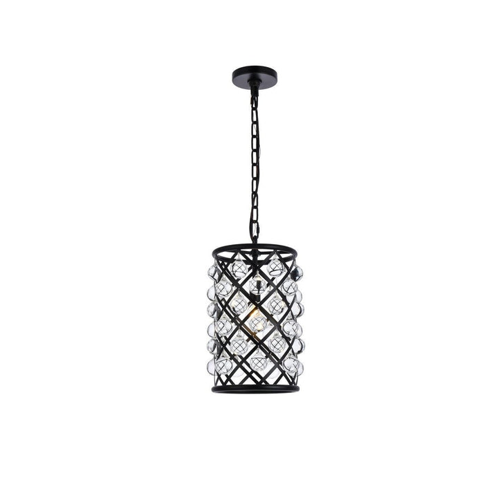 Elegant Madison 1204D8MB/RC Pendant Light - Matte Black