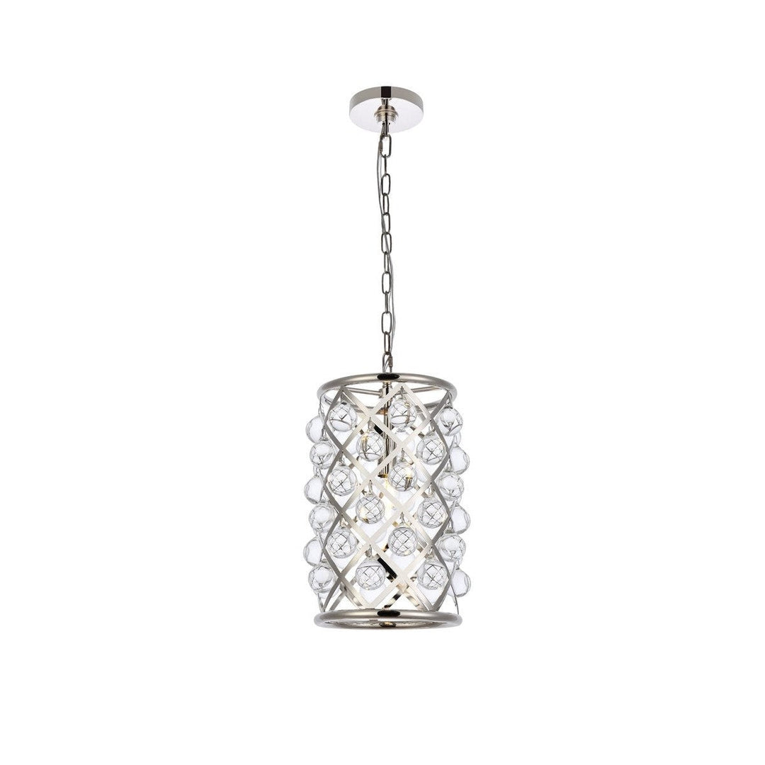 Elegant Madison 1204D8PN/RC Pendant Light - Polished Nickel