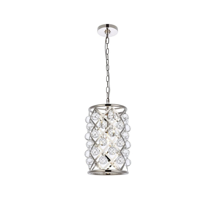 Elegant Madison 1204D8PN/RC Pendant Light - Polished Nickel