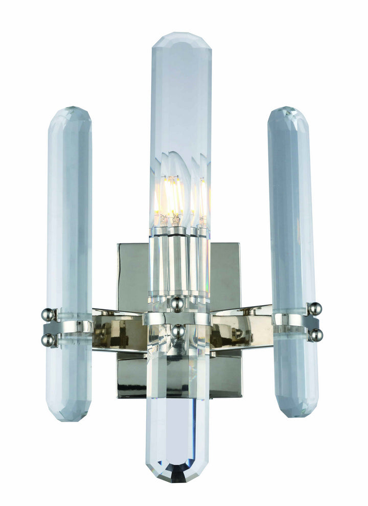 Elegant Lincoln 1530W10PN/RC Wall Sconce Light - Polished Nickel