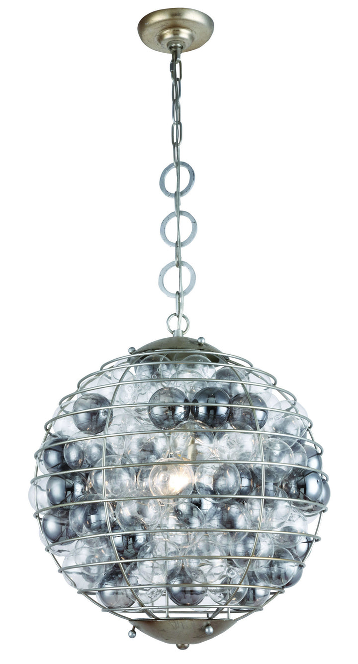 Elegant Bellagio 1702D18ASL Pendant Light - Antique Silver Leaf