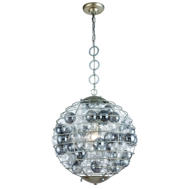 Elegant Bellagio 1702D18ASL Pendant Light - Antique Silver Leaf