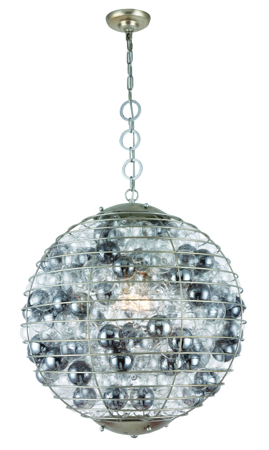 Elegant Bellagio 1702D24ASL Pendant Light - Antique Silver Leaf