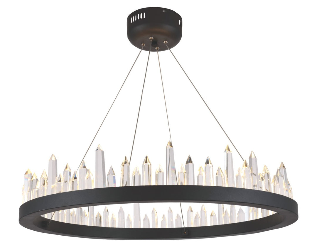 Elegant Malta 1705D26SDG Chandelier Light - Satin Dark Grey