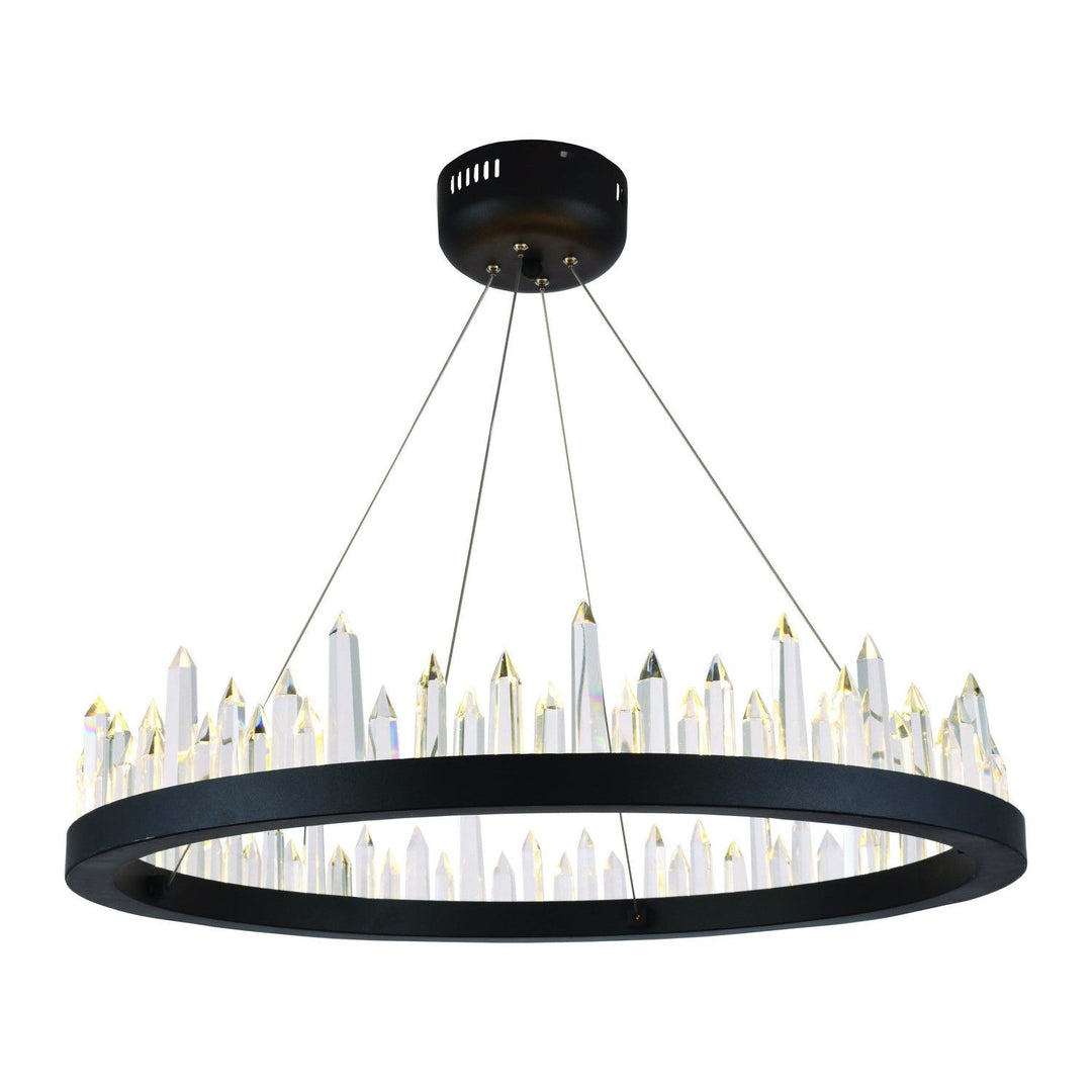 Elegant Malta 1705D26SDG Chandelier Light - Satin Dark Grey