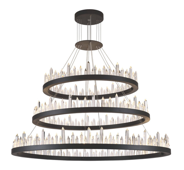 Elegant Malta 1705G3LSDG Chandelier Light - Satin Dark Grey